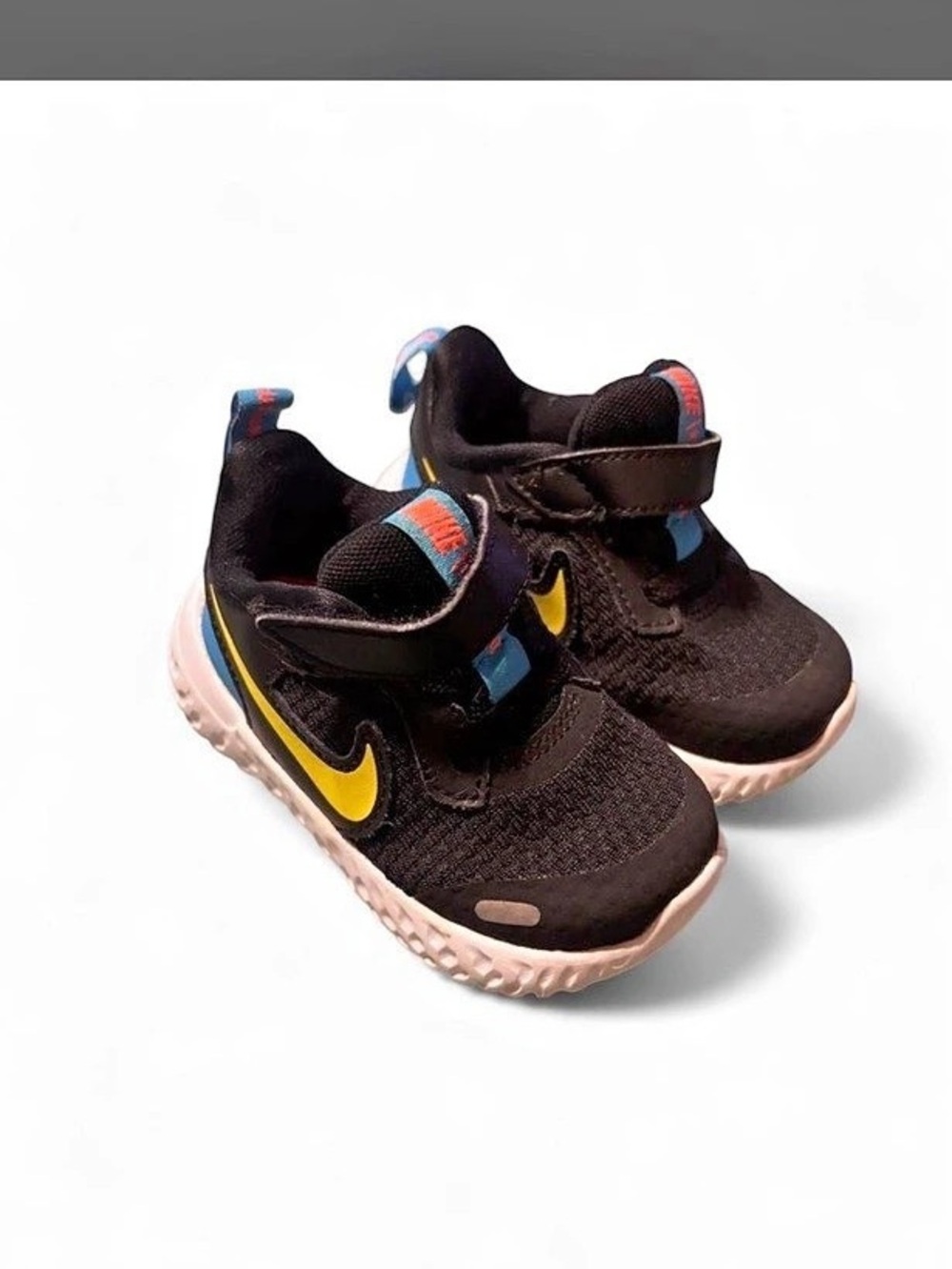Nike Flex Runner Kids Sneakers US 4c Black & Pink